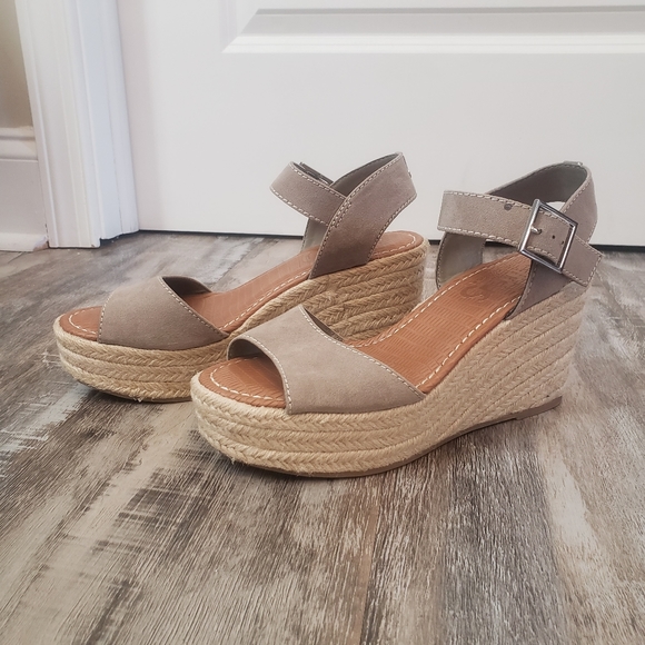 Circus by Sam Edelman Delilah Tan Wedge Espadrille Heel Size 8 - Picture 4 of 13
